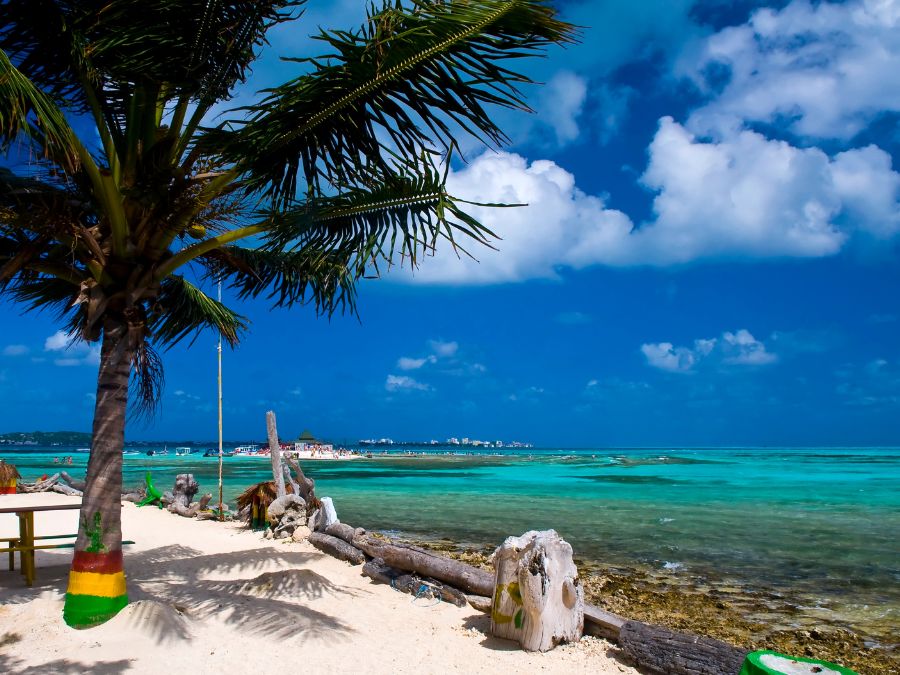 view of San Andrés Island in Colombia