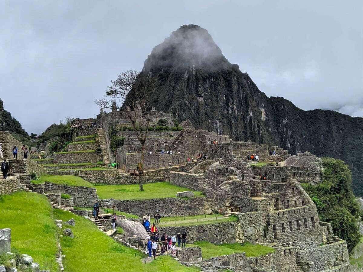 view of the lower part of machupicchu