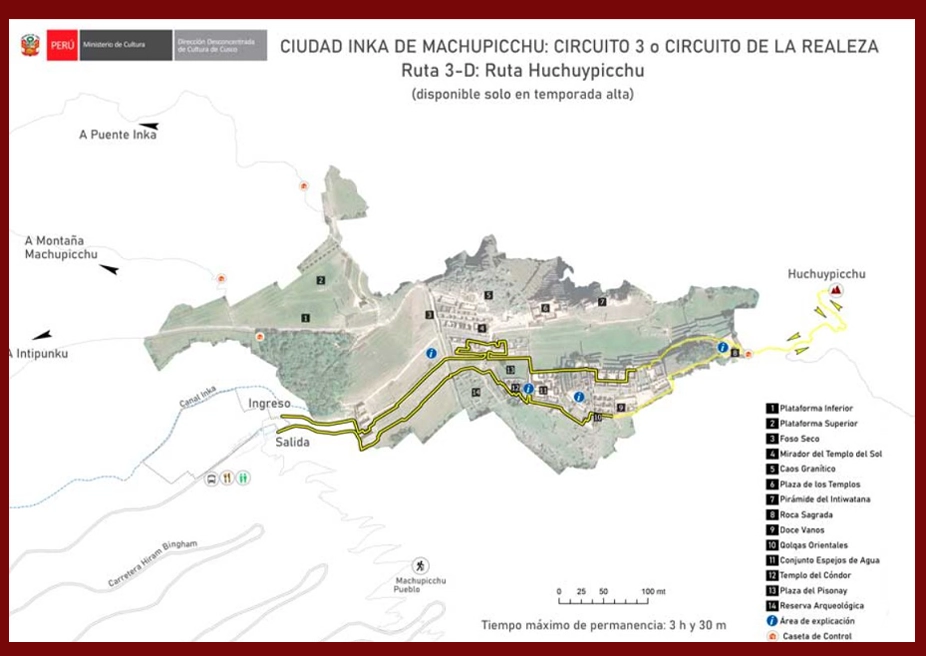 Machu Picchu circuit 3-D: Huchuy Picchu route