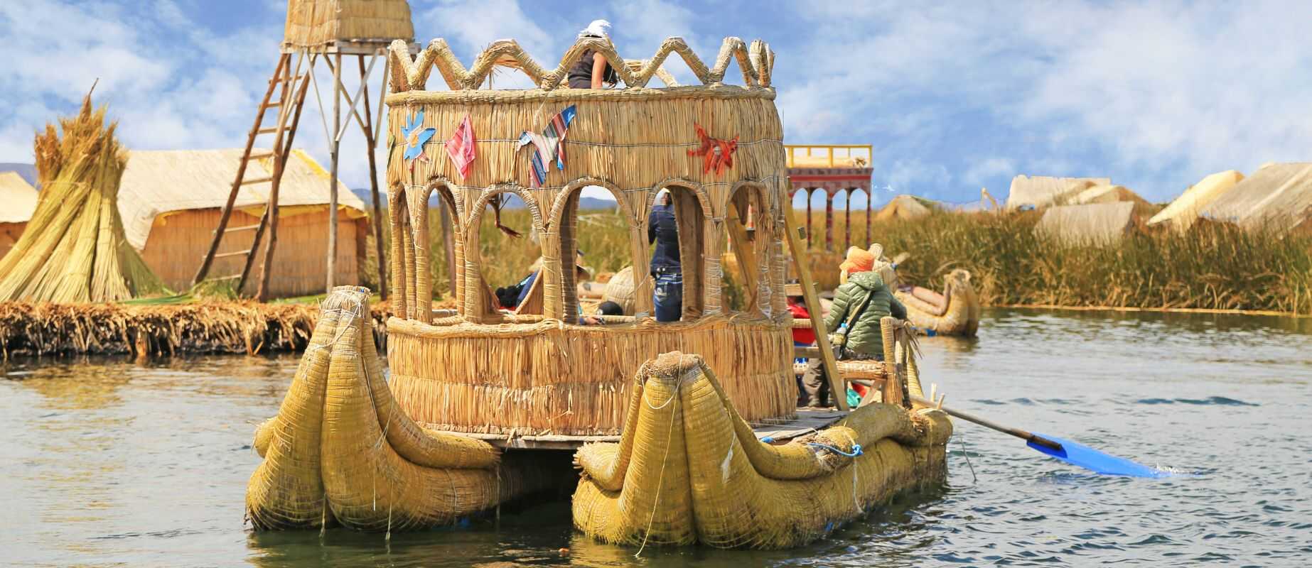 uros Island on Lake Titicaca